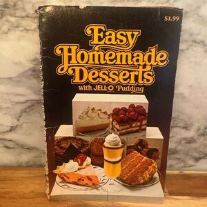 1979 Easy Homemade Desserts with Jello Pudding Cookbook